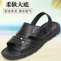 Siêu 1.000 Nhìn Lại Giày Sandal Nam Mùa Hè Đi Biển Chống Trơn Trượt Chống Mài Mòn Mũi Mở Thoáng Khí Dép Dép Bố Dép Nam 25.2.16