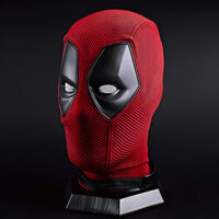 Siêu anh hùng Wade Wilson Deadpool Trang phục Halloween Mũ bảo hiểm màu đỏ Mặt nạ dệt kim