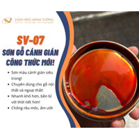|Siêu Bóng| Sơn gỗ siêu bóng màu cánh gián SV-07 - Bóng hơn, Nhanh khô hơn