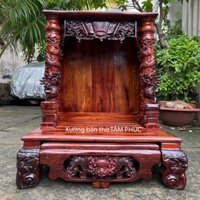 [SIÊU CAO CẤP] Bàn thờ thần tài ông địa gỗ Cẩm Lai VIP hiếm, hàng tuyển vân bông siêu đẹp ngang 68cm giá tốt tại Xưởng