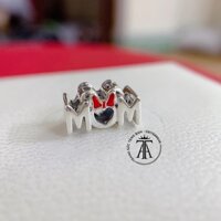[Siêu cấp] Charm Bạc S925 ALE - Charm Bạc pandora Đá đỏ - Mã sản phẩm CHARMBAC_TSCR3671