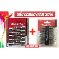 SIÊU COM BO 10 ĐẦU VÍT BẮN TÔN + 10 ĐẦU VẶN VÍT MAKITA CAO CẤP CÓ NAM CHÂM HÍT GIẢM 20%