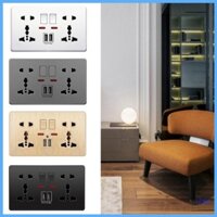 Siêu Đa Năng Vương Quốc Anh 13A Ổ Cắm Tường Với Đôi Cổng Sạc USB Ba Lỗ Hai Lỗ Ổ Cắm Tường Nhà Bu