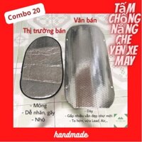 [Siêu Dày] Combo 20 tấm che yên chống nắng yên xe máy dày nhất thị trường, dây chun loại tốt nhất, HSD trên 3 năm