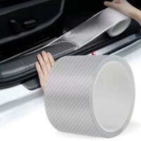 (Siêu Dầy&Dai) Cuộn Băng Dính Nano Vân Carbon Chống Va Đập Trầy Xước Cửa, Bậc Lên Xuống, Cốp Cho Xe Ô Tô