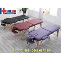[siêu dẻ] Giường massage gấp gọn chân gỗ - giường spa