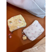 Siêu dễ thương Túi trang điểm Hello Kitty mới chính hãng F&X, túi đựng son môi hình chú cừu nhỏ dễ thương, túi lưu trữ tai nghe di động du lịch