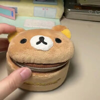 Siêu dễ thương Ví tiền xu F&X, túi trang sức mini Rilakkuma dễ thương, phụ kiện du lịch di động, túi nhỏ lưu trữ sáng tạo