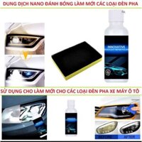 SIÊU GIÁ VỚI CHAI DUNG DỊCH NANO ĐÁNH BÓNG CÁC LOẠI ĐÈN XE MÁY XE HƠI ÔTÔ SIÊU SÁNG BÓNG NHƯ MỚI HÀNG CAO CẤP