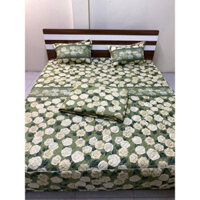 (Siêu giảm giá) 😍 Bộ 5 món ga gối trần bông xẻ góc mẫu   (Drap Chùm Phủ Xuống Giường Như Ảnh) - có tach lẻ ga