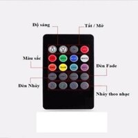 Siêu giảm giá Bộ đèn led 9 LED gầm ghế đổi màu loại 1