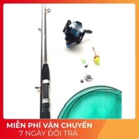 SIÊU GIẢM GIÁ   Combo Cần Câu Cá 2 khúc kèm máy đã có sẵn cước ( đầy đủ phụ kiện như ảnh ) tải cá 5-15kg CHẤT LƯỢNG