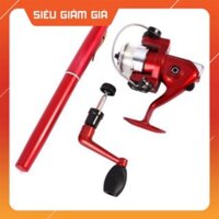 SIÊU GIẢM GIÁ SIÊU GIẢM GIÁ   Cần Câu Bút , combo Cần và Máy MiNi , mẫu đứng dài 1m , đi du lịch , phượt cực tiện lợi (