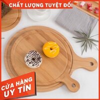 [SIÊU GIẢM GIÁ] Thớt gỗ tròn có tay cầm chụp ảnh