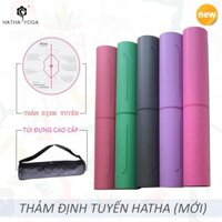 [SIÊU GIẢM GIÁ VÀO MÙA YOGA] Thảm tập yoga cao su cao cấp Hatha định tuyến Tặng kèm túi chuyên dụng