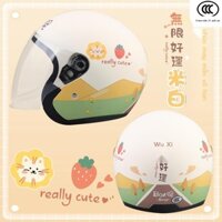 [SIÊU HOT 2023]3C Chứng Nhận Xe Ô Tô Điện Xe Máy Mũ Nam Nữ Tướng Thu Đông Ấm Áp Bốn Mùa Người Lớn Hoạt Hình