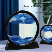 [SIÊU HOT 2023]Douyin Sáng Tạo 3D Tranh Cát Lún Đồng Hồ Cát Trang Trí Văn Phòng Để Bàn Trang Trí Đĩ