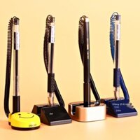 [SIÊU HOT 2023]Mạnh mẽ bút để bàn bút trung tính để bàn bút cố định chỗ ngồi với dòng chữ ký bút với dây có thể dính bản