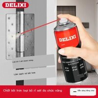 [SIÊU HOT 2024] Delixi tẩy gỉ sét dầu bôi trơn kim loại dung dịch tẩy rửa mạnh mẽ vít lỏng xịt dầu