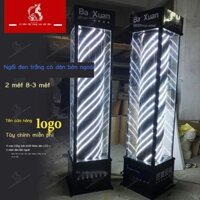 [SIÊU HOT 2024] Đèn LED xoay tròn kính cường lực thẩm mỹ viện đặt trên sàn hiệu tiệm cắt tóc Đèn hi