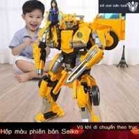 [SIÊU HOT 2024] Robot Biến Hình Optimus Prime Bumblebee Quá Khổ Hình King Kong Xe Khủng Long Trẻ Em