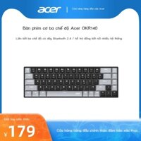 [Siêu Hot] Acer (acer) không dây Bluetooth có dây ba chế độ bàn phím cơ trục đỏ sạc game đèn nền 68 phím OKR140
