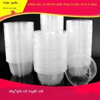 [Siêu Hot]  Bát dùng một lần tròn hộp cơm trưa thức ăn nhanh bán buôn hộp cơm trưa đóng gói bát súp
