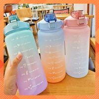 SIÊU HOT Bình Đựng Nước 2L Dễ Thương Có Vạch Báo Giờ Uống - Bình Nước Thể Thao Bằng Nhựa Dung Tích 2L Tiện Dụng