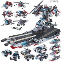 [SIÊU HOT] Bộ lego xếp hình Robot + Tàu chiến hạm  sáng tạo 8 trong 1 - 771 chi tiết đồ chơi cho bé