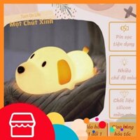 [Siêu Hot] Đèn cún cảm ứng silicon ❤️FREESHIP❤️ đèn ngủ dễ thương