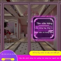 [Siêu Hot]  Đèn LED biển quảng cáo đầu cửa sản xuất làm đẹp móng tay hộp đèn điện tử tùy chỉnh treo