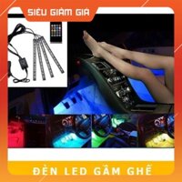 SIÊU HÓT Đèn Led Gầm Ghế 12 Mắt Led Cảm Biến Âm Thanh Có Điều Khiển