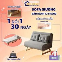 [Siêu Hot] Ghế sofa giường khung sắt chắc, ghế giường gấp gọn thông minh, ngồi êm, ghế giường sofa