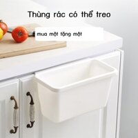 [Siêu Hot] hh3pjv346fTủ bếp loại cửa tủ treo thùng rác nhỏ gia đình không nắp hộp nhựa đựng đồ treo tường giỏ treo để bà