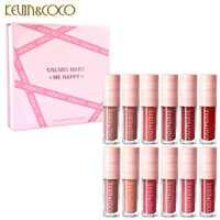 Siêu hot, kevincoco matte lipstick matte matte velvet long lasting soft lips matte lip color trong suốt thiết kế trang điểm son môi