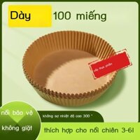 [Siêu Hot]  Khay Giấy Chuyên Dụng Cho Nồi Chiên Không Khí, Giấy Thấm Dầu, Giấy Chống Thấm, Khay Nướ