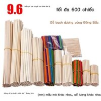 [Siêu Hot] Miễn phí vận chuyển que tròn que kem gỗ thủ công tự làm xây dựng mô hình vật liệu làm th