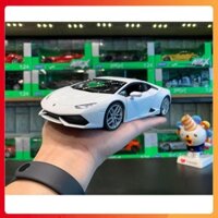 Siêu Hot Mô hình xe Lamborghini Huracan LP610-4 tỉ lệ 1:24 Welly màu trắng chính hãng