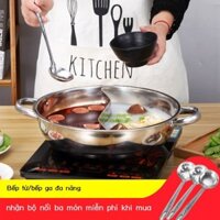 [Siêu Hot]  Nồi cảm ứng Yuanyang Nồi Lẩu đặc biệt bằng thép không gỉ dày có nắp nồi Lẩu nhỏ gia đìn
