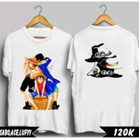 SIÊU HÓT -  Phông áo thun One Piece Ace Sabo Luffy (in tại shop)  / áo cực chất