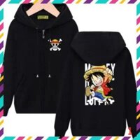 (SIÊU HOT) ( SIÊU PHẨM) Áo Khoác Đen Luffy - One Piece Mũ Rơm /uy tín chất lượng