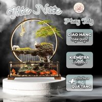 [SIÊU HOT] Thác Nước Mini Ngọc Sơn Thịnh Vượng - Tiểu Cảnh Bể Cá Núi Đá Gốm & Bonsai Nghệ Thuật