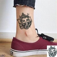 [Siêu Hot] Thái con voi dán hình xăm màu con voi vật tổ nam nữ mắt cá chân cánh tay hình xăm dán mô phỏng chống thấm nướ