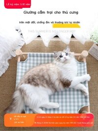 [Siêu Hot]  Tổ mèo mùa hè, giường cắm trại cho thú cưng có thể tháo rời và giặt được, võng cho mèo,