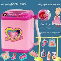[Siêu Hot]  Trẻ Em Mini Có Thể Giặt Nhỏ Máy Giặt Đồ Chơi Mô Phỏng Cô Gái Nhà Chơi Đồ Chơi Internet