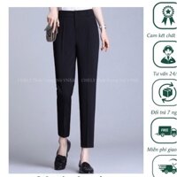 Siêu hot_Quần Tây Nữ Lưng Cao, Quần Vải Nữ Đi Học Đi Làm, Quần Baggy Tôn Dáng Siêu