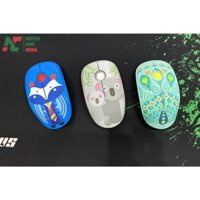 SIEU KHUYẾN MẠI (Hàng Chính Hãng) Chuột Không Dây Họa Tiết Kute Forter V8 Slient Mouse