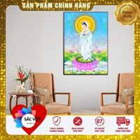 SIÊU KHUYẾN MÃI -LGG223  - Mẫu Tranh Đá  Phật Quan Thế Âm50x75