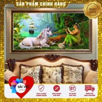 SIÊU KHUYẾN MÃI -LGG3  - Mẫu Tranh Đá  Cảnh Đẹp Trong Rừng100x60