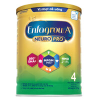 [SIÊU KHUYẾN MÃI] Mua 4 tặng 2 Sữa bột Enfagrow A+ Neuropro 4 - FL HMO Vị Nhạt Dễ Uống – 1.7kg cho trẻ từ 2-6 tuổi